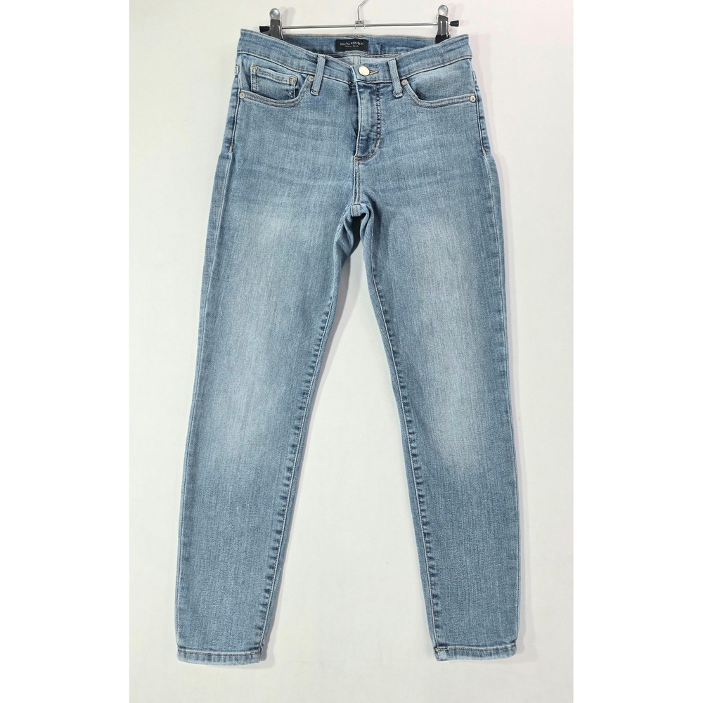 Banana Republic Premium Denim MR Skinny Jeans Elle Wood Wash Light Blue 27x25